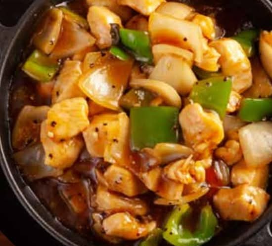 808_Sizzling Honey Pepper Chicken   铁板蜜椒鸡丁
